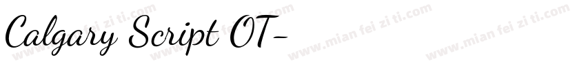 Calgary Script OT字体转换